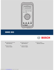 Bosch MMD 302 Original Instructions Manual