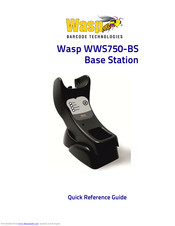 Wasp WWS750-BS Quick Reference Manual