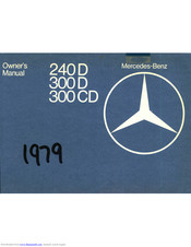 Mercedes-Benz 300 CD 1979 Owner's Manual