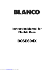Blanco BOSE604X Instruction Manual