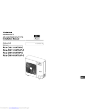 Toshiba RAV-GM1101AT8P-E Installation Manual