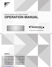 Daikin CTXJ25RVMAW Operation Manual