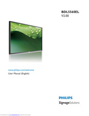 Philips Signage BDL5560EL User Manual