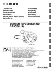 Hitachi CS25EC Handling Instructions Manual