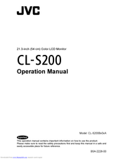 JVC CL-S200 Operation Manuals