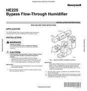 Honeywell HE225 Installation Instructions And Owner's Manual