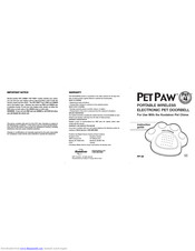 Koolatron PET PAW PP-05 Instruction Manual