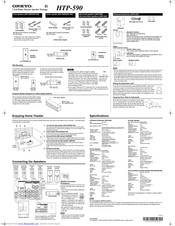 Onkyo HTP-590 Manual