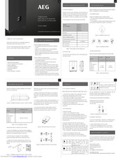 AEG AS-IC01-6000-2 Quick Installation Manual