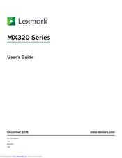 Lexmark MX320 Series User Manual