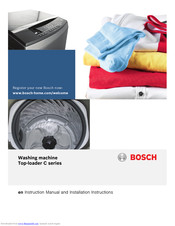 Bosch WOE802D0IN Instruction Manual And Installation Instructions