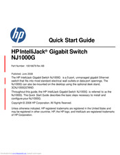 HP IntelliJack NJ1000G Quick Start Manual