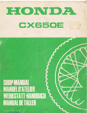 Honda CX650E Shop Manual