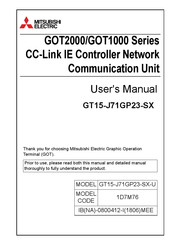 Mitsubishi Electric GT15-J71GP23-SX User Manual