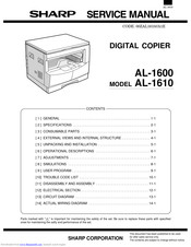 Sharp AL-1600 Service Manual