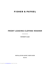 Fisher & Paykel WH1060P Installation Manual And User Manual
