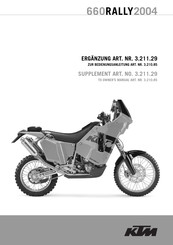 KTM 660 RALLY 2004 Owner's Manual