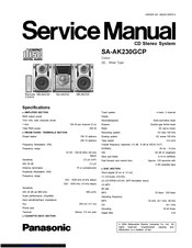 Panasonic SA-AK230GCP Service Manual