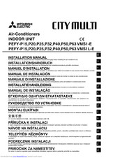 Mitsubishi Electric CITY MULTI PEFY-P15 VMS1-E Installation Manual