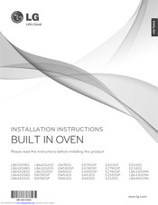 lg EA550SP Installation Instructions Manual