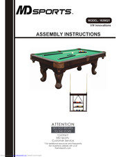 MD SPORTS 1639021 Assembly Instructions Manual