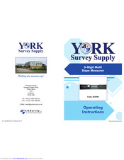 York Survey Supply 263090 Operating Instructions