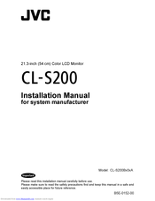 JVC CL-S200 Installation Manual