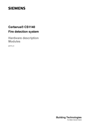 Siemens Cerberus CS1140 Manual