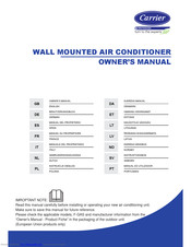 Carrier 42QHP09E8S series Owner's Manual