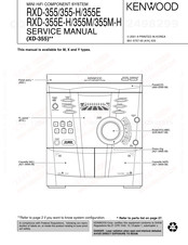 Kenwood RXD-355M Service Manual