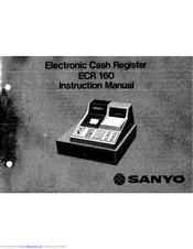 Sanyo ECR 160 Instruction Manual