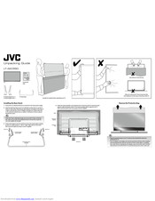 JVC LT-42C550 Unpacking Manual