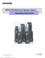 Siemens SED2 VFD Operating Instructions Manual