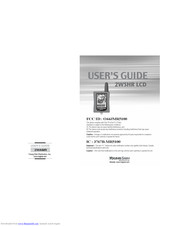 Young Shin Electronics 2WSHR LCD User Manual