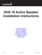Garmin GHS 10 Installation Instructions Manual