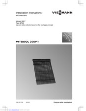 Viessmann VITOSOL 300-T Installation Instructions Manual