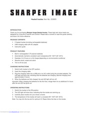 Sharper Image 203805 User Manual