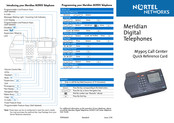 Nortel M3905 Call Center Quick Reference Card