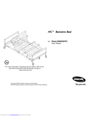 Invacare IVC Bariatric Bed User Manual