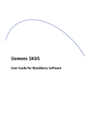 Siemens SK65 Software User's Manual