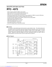 Epson RTC-4573 Manual