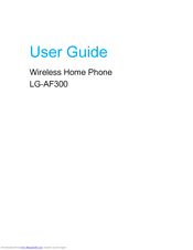 LG LG-AF300 User Manual