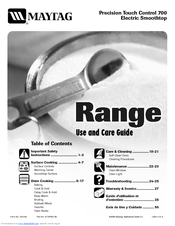 Maytag Range Use And Care Manual