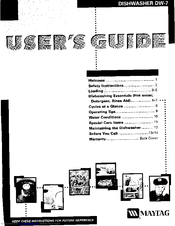 Maytag DW-7 User Manual