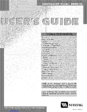 Maytag MDB9100 User Manual