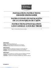 Maytag W10185071B Installation Instructions Manual