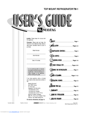 Maytag TM-1 User Manual