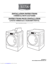 Maytag MHN30PDBWW Installation Instructions Manual