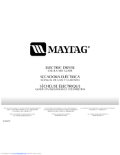 Maytag ELECTRIC DYER Use & Care Manual