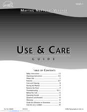 Maytag NEPTUNE MAH-1 Use & Care Manual